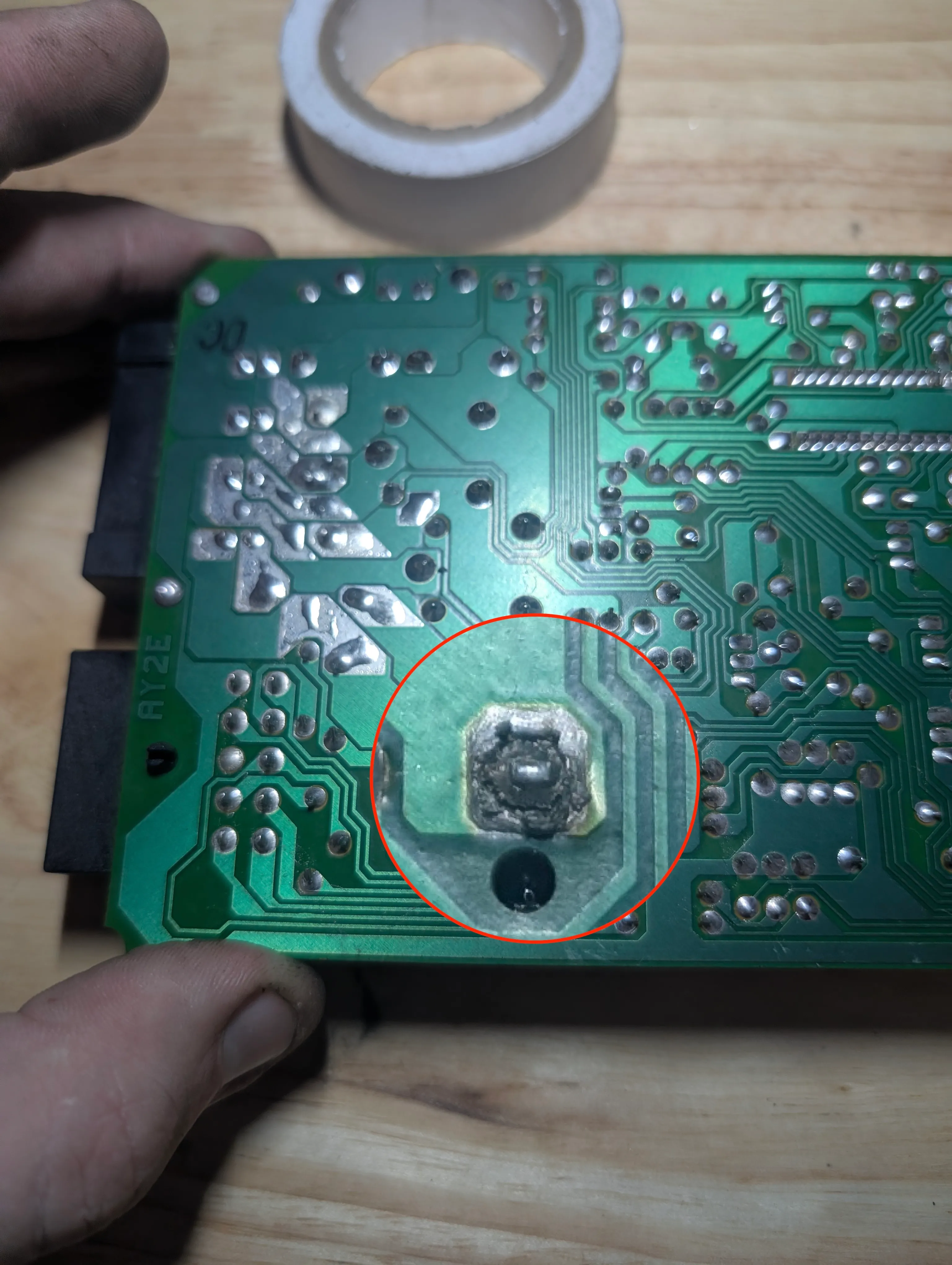 Window Lift ECU – broken solder